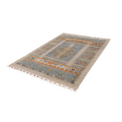 Tappeto Siva Pakistan 150x202 Blu Grigio Beige