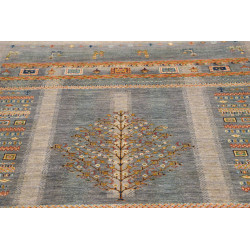 Tappeto Siva Pakistan 150x202 Blu Grigio Beige