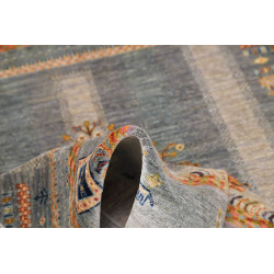 Tappeto Siva Pakistan 150x202 Blu Grigio Beige