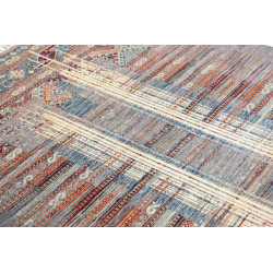 Tappeto Siva Pakistan 148x193 Grigio Blu Celest