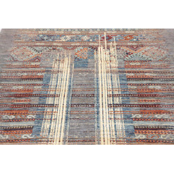 Tappeto Siva Pakistan 148x193 Grigio Blu Celest