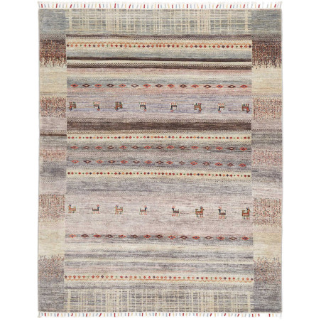 Tappeto Siva Pakistan 155x194 Grigio Chiaro Bei
