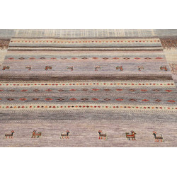 Tappeto Siva Pakistan 155x194 Grigio Chiaro Bei