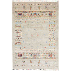 Tappeto Siva Pakistan 122x178 Grigio Beige Ross