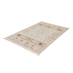 Tappeto Siva Pakistan 122x178 Grigio Beige Ross