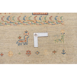 Tappeto Siva Pakistan 122x178 Grigio Beige Ross