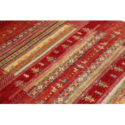 Tappeto Siva Pakistan 124x186 Rosso Arancio Ter