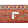 Tappeto Siva Pakistan 124x186 Rosso Arancio Ter