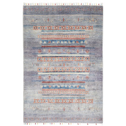 Tappeto Siva Pakistan 123x181 Blu Lavanda Grigi