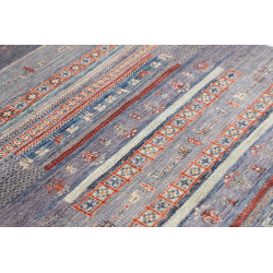 Tappeto Siva Pakistan 123x181 Blu Lavanda Grigi