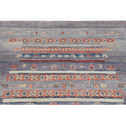 Tappeto Siva Pakistan 123x181 Blu Lavanda Grigi