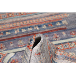 Tappeto Siva Pakistan 123x181 Blu Lavanda Grigi