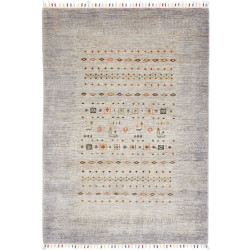 Tappeto Siva Pakistan 125x176 Grigio Blu Pesca