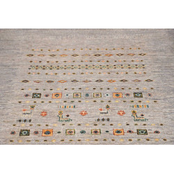 Tappeto Siva Pakistan 125x176 Grigio Blu Pesca