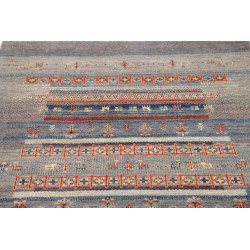 Tappeto Siva Pakistan 120x186 Azzurro Grigio Bl