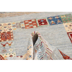 Tappeto Siva Pakistan 128x180 Azzurro Grigio Bl