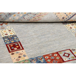 Tappeto Siva Pakistan 128x180 Azzurro Grigio Bl