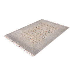 Tappeto Siva Pakistan 124x178 Grigio Tenue Mult