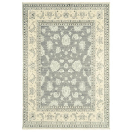 Rug Chobi floral with medallion grey beige 130x1