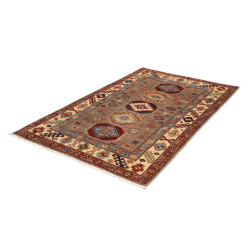 Rug Kazak Fine Pakistan 122x190 Brown Beige Red