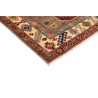Rug Kazak Fine Pakistan 122x190 Brown Beige Red