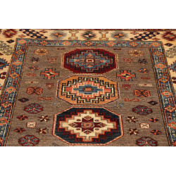 Rug Kazak Fine Pakistan 122x190 Brown Beige Red