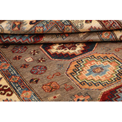 Rug Kazak Fine Pakistan 122x190 Brown Beige Red