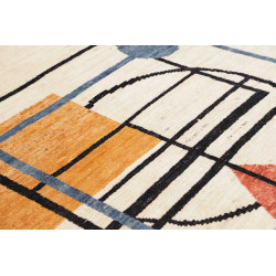 Tappeto Gabbeh Marrakech Pakistan 177x239 Bianc