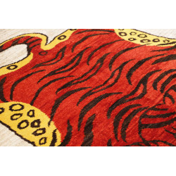 Tappeto Gabbeh Marrakech Pakistan 159x220 Rosso