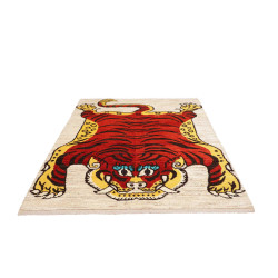 Tappeto Gabbeh Marrakech Pakistan 160x219 Rosso