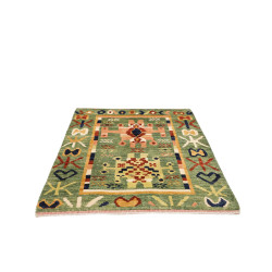 Tappeto Gabbeh Marrakech Pakistan 133x179 Verde