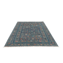 Tappeto Rubin Pakistan 171x233 Blu Arancio Beig