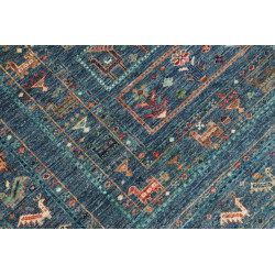 Tappeto Rubin Pakistan 171x233 Blu Arancio Beig