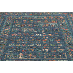 Tappeto Rubin Pakistan 171x233 Blu Arancio Beig