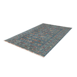 Tappeto Rubin Pakistan 166x240 Blu Teal Arancio
