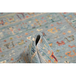 Tappeto Rubin Pakistan 165x231 Azzurro Cielo Ve