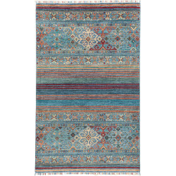 Tappeto Rubin Pakistan 120x193 Turchese Blu Ara