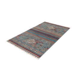 Tappeto Rubin Pakistan 120x193 Turchese Blu Ara