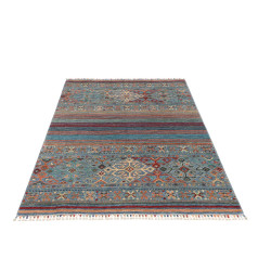 Tappeto Rubin Pakistan 120x193 Turchese Blu Ara