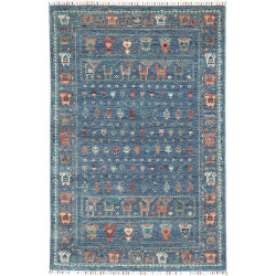 Tappeto Rubin Pakistan 120x183 Blu Terracotta A