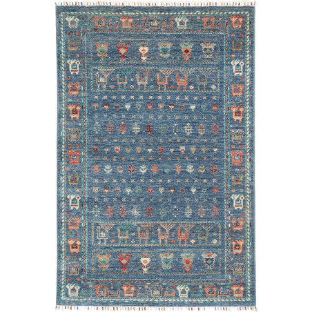 Tappeto Rubin Pakistan 120x183 Blu Terracotta A