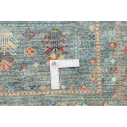 Rug Rubin Pakistan 127x181 Petrol Blue Ochre Ye