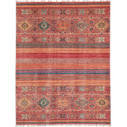 Rug Rubin Pakistan 154x198 Terracotta Red Blue