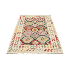Kilim 129x181 Cm Kilim, Afghanistan, Lana Cardata A Mano,