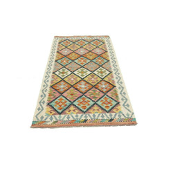 Kilim 99x200 Cm Kilim Afghanistan Lana Cardata A Mano Cotone