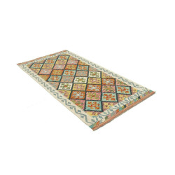 Kilim 99x200 Cm Kilim Afghanistan Lana Cardata A Mano Cotone