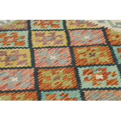 Kilim 99x200 Cm Kilim Afghanistan Lana Cardata A Mano Cotone