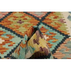 Kilim 99x200 Cm Kilim Afghanistan Lana Cardata A Mano Cotone