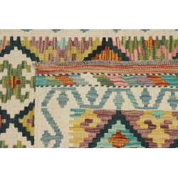 Kilim 99x200 Cm Kilim Afghanistan Lana Cardata A Mano Cotone
