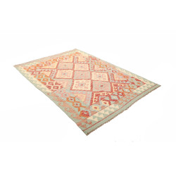 Tappeto Kilim Afghanistan 147x201 Verde Menta C